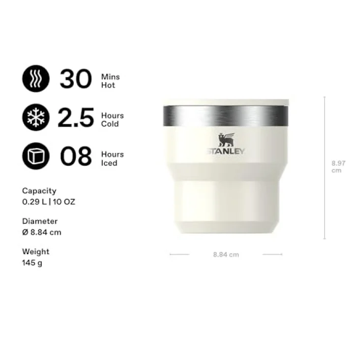 Stay-Hot Termos Bardak 0.29 Litre - Krem | Paslanmaz Çelik