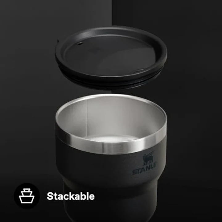 Stay-Hot Termos Bardak 0.29 Litre - Siyah 2.0 | Paslanmaz Çelik