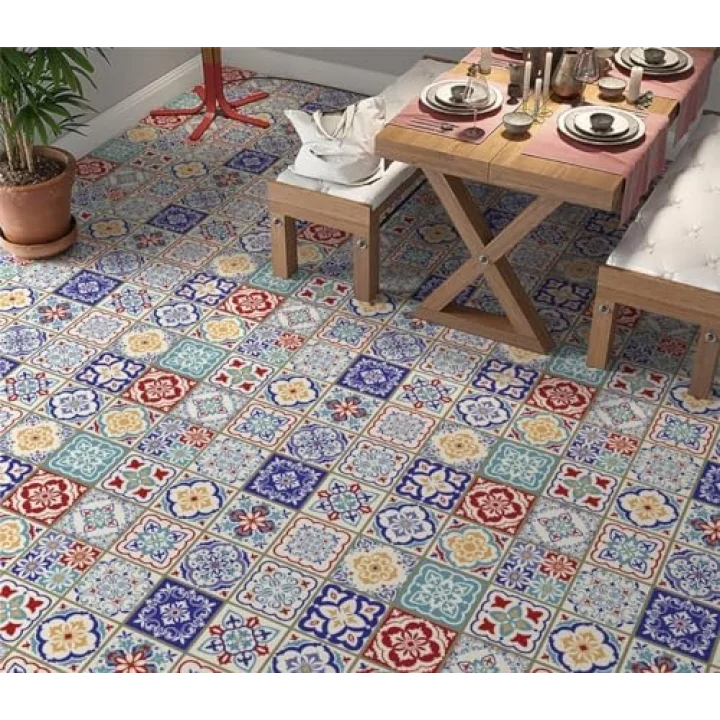 StickerArt Yer Kaplama Zemin Kaplama Folyosu 65x130 cm 18 Seramic Tile