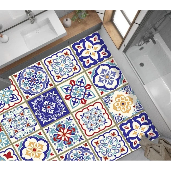 StickerArt Yer Kaplama Zemin Kaplama Folyosu 65x130 cm 18 Seramic Tile