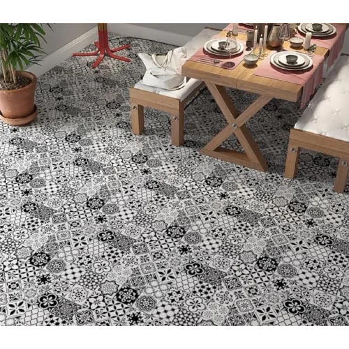 StickerArt Yer Kaplama Zemin Kaplama Folyosu 65x130 cm Spanish Retro Tile