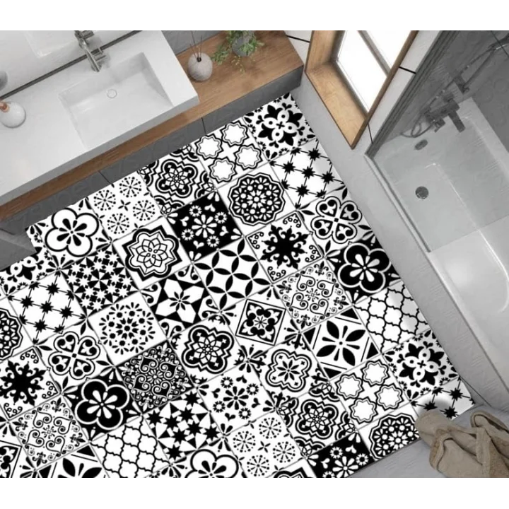 StickerArt Yer Kaplama Zemin Kaplama Folyosu 65x130 cm Spanish Retro Tile