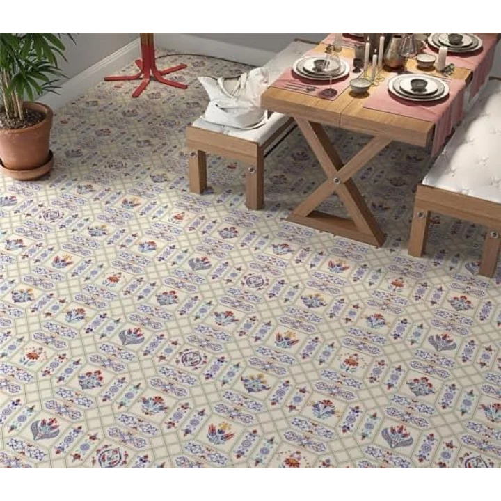 StickerArt Yer Kaplama Zemin Kaplama Folyosu 65x130 cm Turk Patchwork