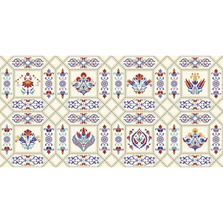 StickerArt Yer Kaplama Zemin Kaplama Folyosu 65x130 cm Turk Patchwork