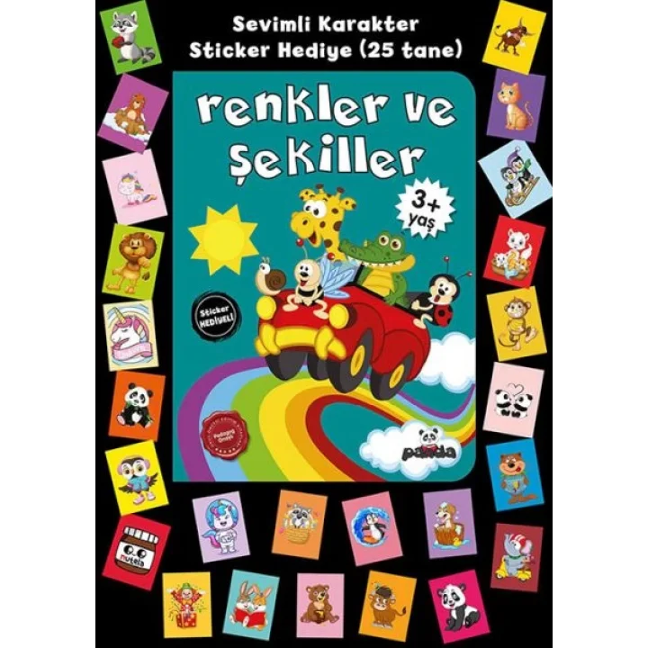 Stickerlı 3+ Yaş Renkler ve Şekiller