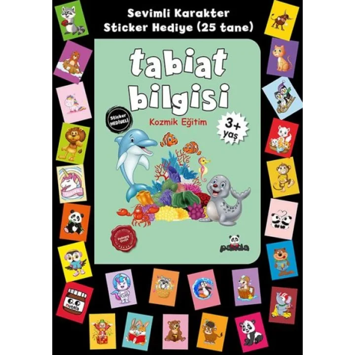 Stickerlı 3+ Yaş Tabiat Bilgisi (Kozmik Eğitim)