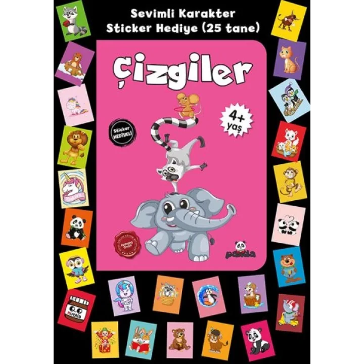 Stickerlı 4+ Yaş Çizgiler