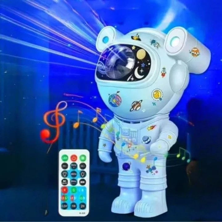 ® Stickerlı,Kumandalı ASTRONOT Model Gece Lambası