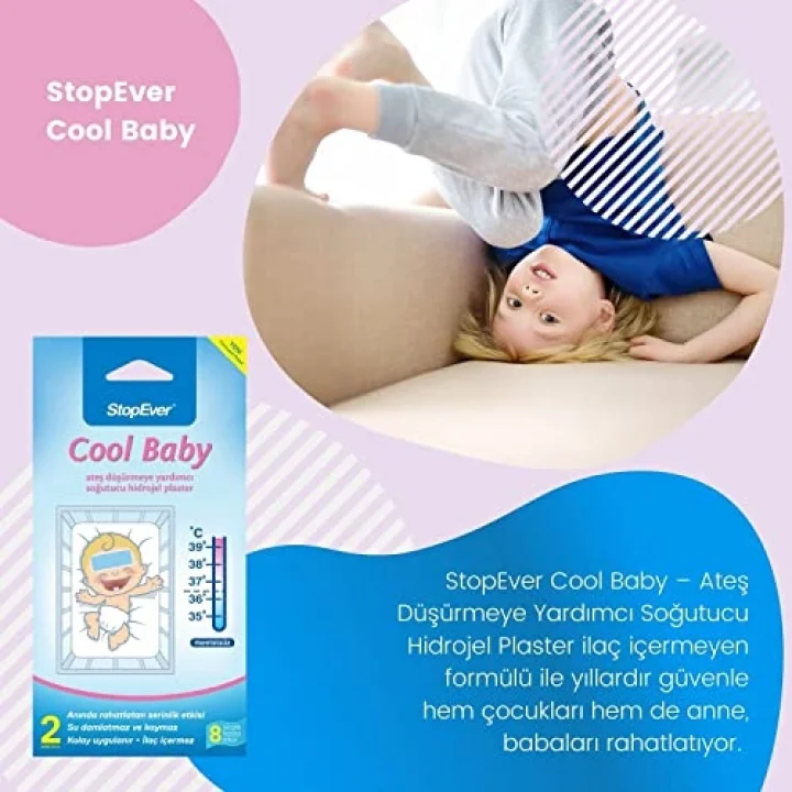 Stopever Coolbaby Ateş Düşürmeye Yardımcı Plaster (2 x 2 Adet)