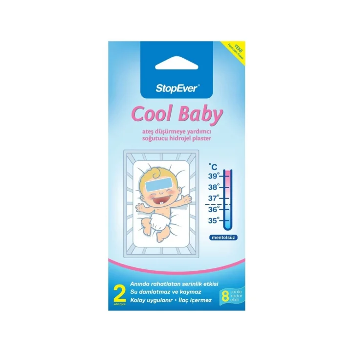 Stopever Coolbaby Ateş Düşürmeye Yardımcı Plaster (2 x 2 Adet)