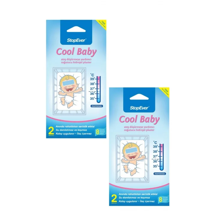 Stopever Coolbaby Ateş Düşürmeye Yardımcı Plaster (2 x 2 Adet)