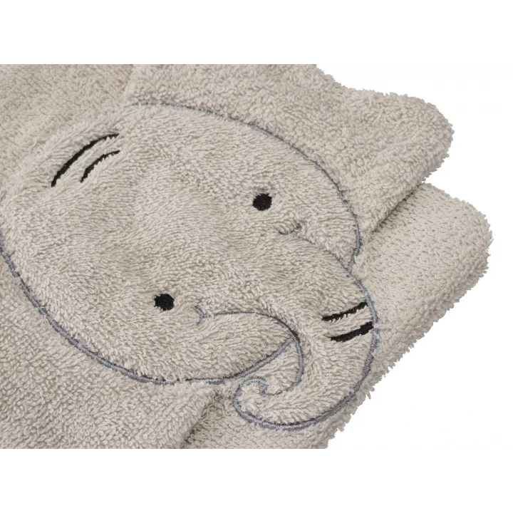 Sty Elephant Gri Havlu Sabunluk