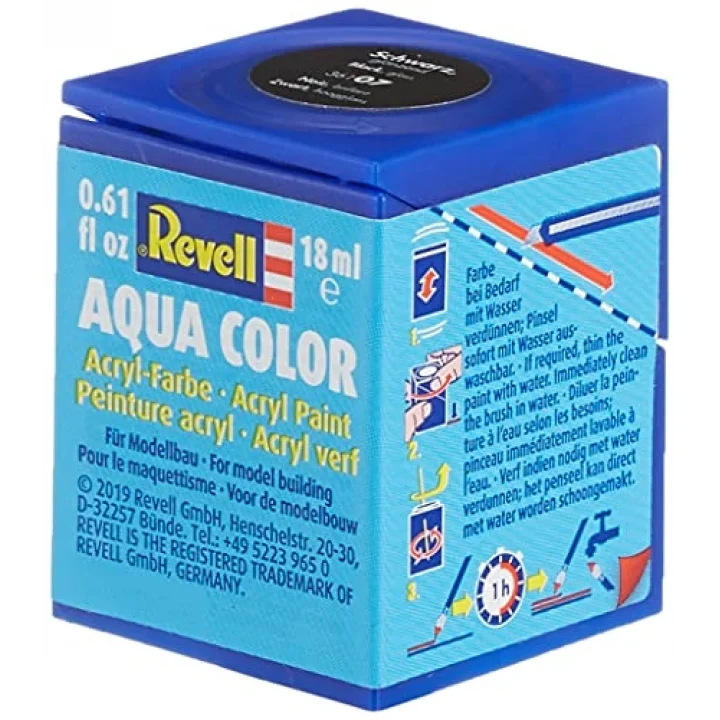 Su Bazlı Maket Boyası Siyah Parlak 18 Ml (36107)