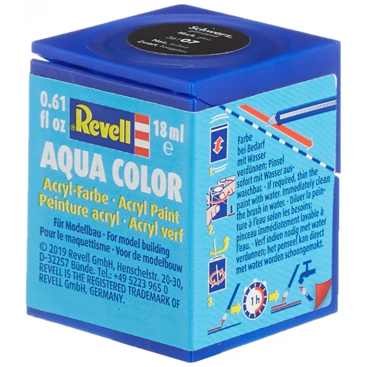 Su Bazlı Maket Boyası Siyah Parlak 18 Ml (36107)