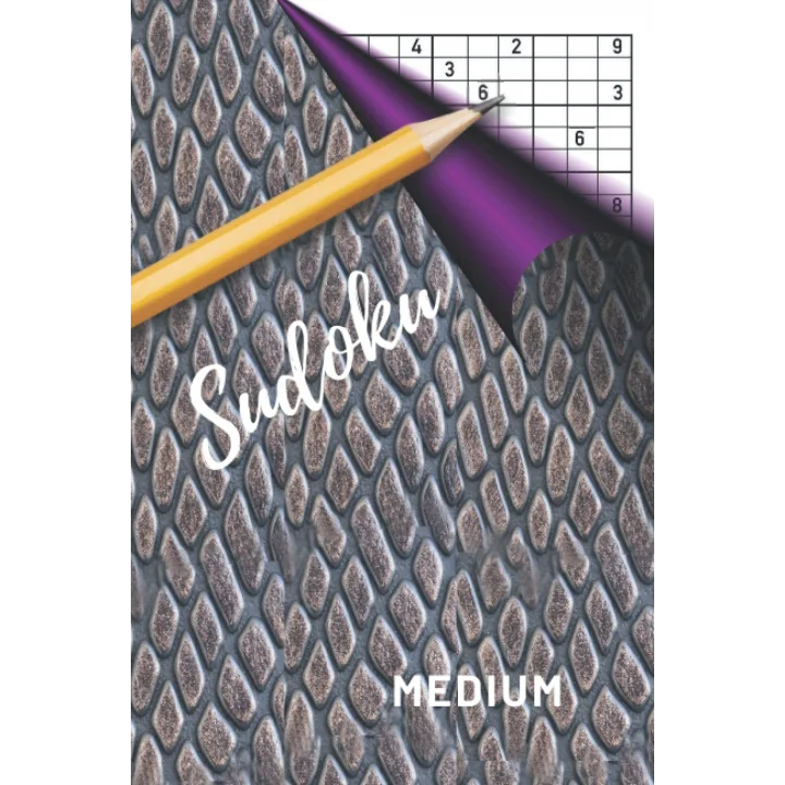 Sudoku: Paperback brain game with numbers. Playing level: MEDIUM. Fun for everyone.