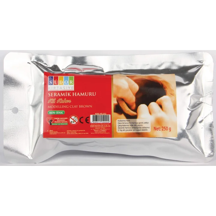 SÜDOR SERAMİK HAMURU KİL HAHVERENGİ 250 GR