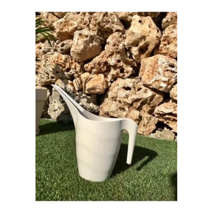 Sulama Kabı 2 Lt Krem Çiçek Bahçe Bitki