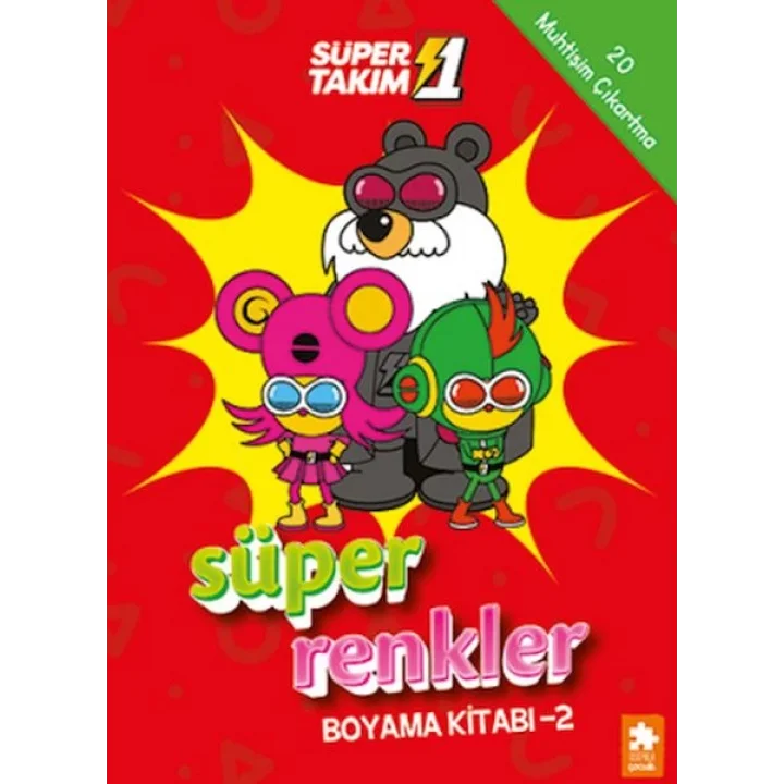 Süper 1 Takım Süper Renkler Boyama Kitabı - 2