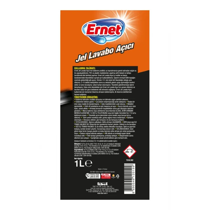 Süper Likit Jel Lavabo Açıcı 1 lt