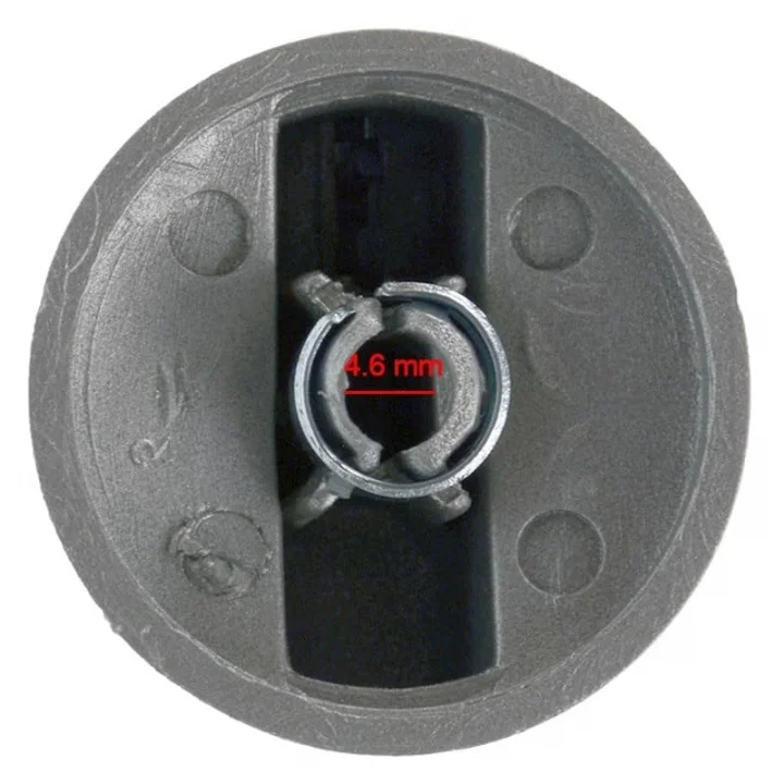 SUPERVAC Bosch ve Siemens ile Uyumlu Ocak Fırın Düğmesi, 4lü Set, Gri