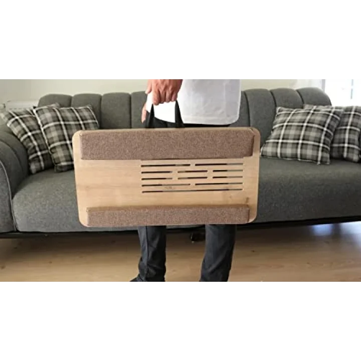 Supply Telefon Ve Tablet Bölmeli Minderli Laptop Sehpası Notebook Bilgisayar Çalışma Masası