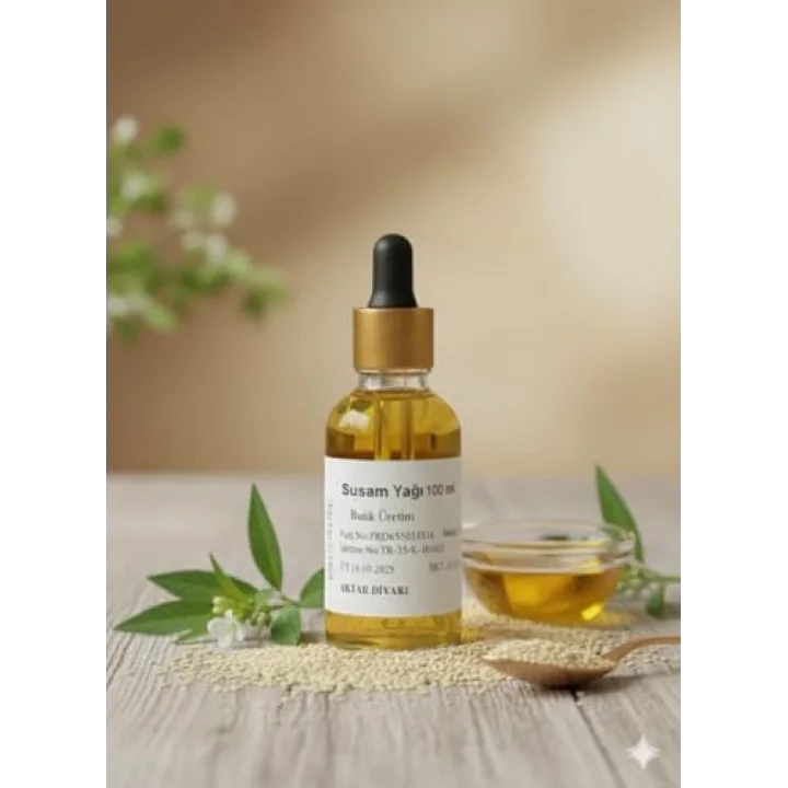 Susam Yağı 100 ML - Soğuk Sıkım Bitkisel Yağ, BTY-ADY05771