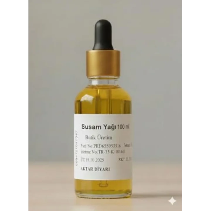 Susam Yağı 100 ML - Soğuk Sıkım Bitkisel Yağ, BTY-ADY05771