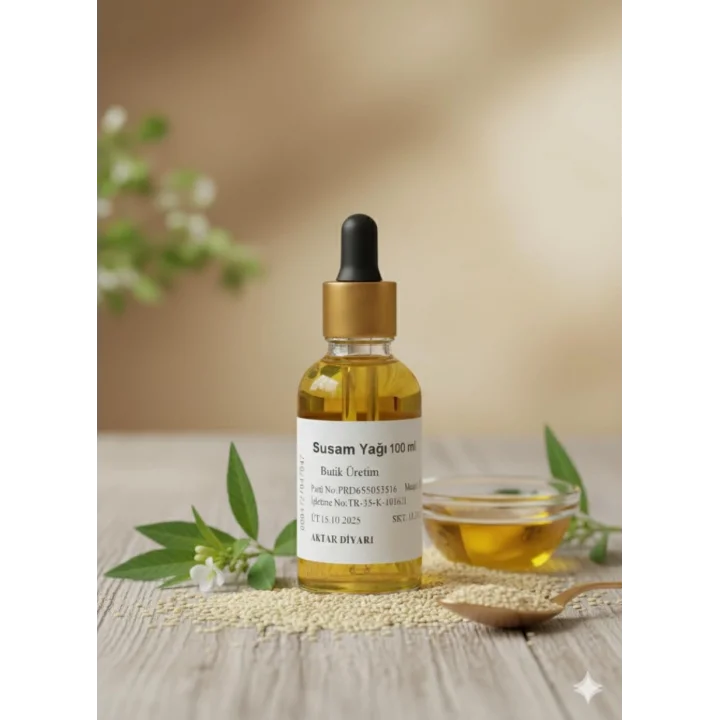 Susam Yağı 100 ML - Soğuk Sıkım Bitkisel Yağ, BTY-ADY05771