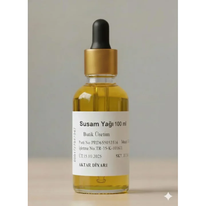 Susam Yağı 100 ML - Soğuk Sıkım Bitkisel Yağ, BTY-ADY05771