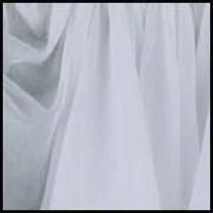 Swags Galore: Splendor Batiste, 254 cm G X 73 cm U, Sheer Festoon Valance Beyaz