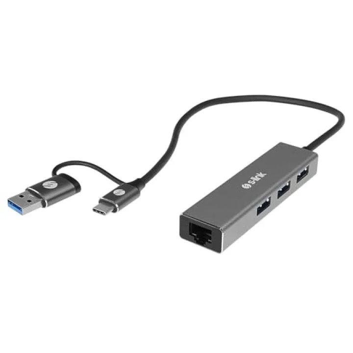 Swapp SW-U332 Type-C & USB3.0 1000Mbps 3 Port Usb Gigabit Ethernet Adaptör