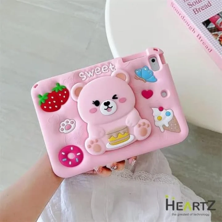 SWEET ASTRONOT Tablet Kılıfı Standlı Askılı Kalın Silikon Yapı Yüksek Koruma Stand Olması ile Kullanım kolaylığı Güvenlik Şıklık ve Kullanışlılık burada (SWEET PEMBE, ipad 5-6 9,7)