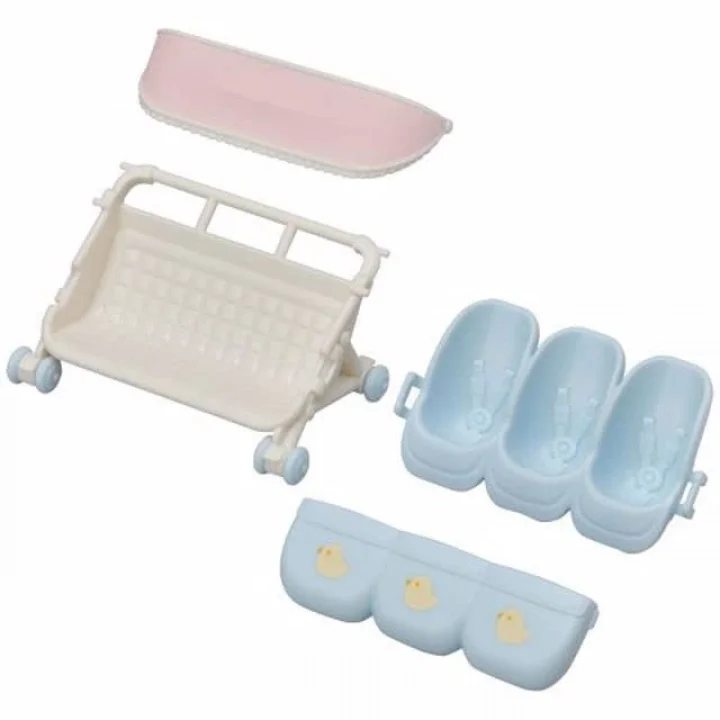 Sylvanian Families Üçüz Bebek Arabası