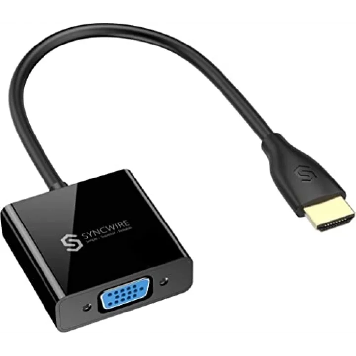 Syncwire HDMI to VGA Ses ve Micro Usb Çıkışlı Adaptör Çevirici