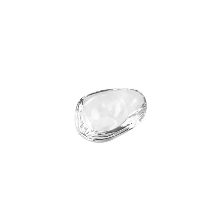 System Cyrstal Ashtray Transparent Gümüş Tek Ebat Ba2053 057 C1