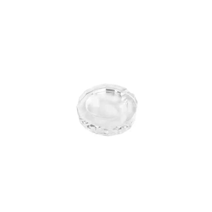 System Cyrstal Ashtray Transparent Gümüş Tek Ebat Ba2055 057 C1