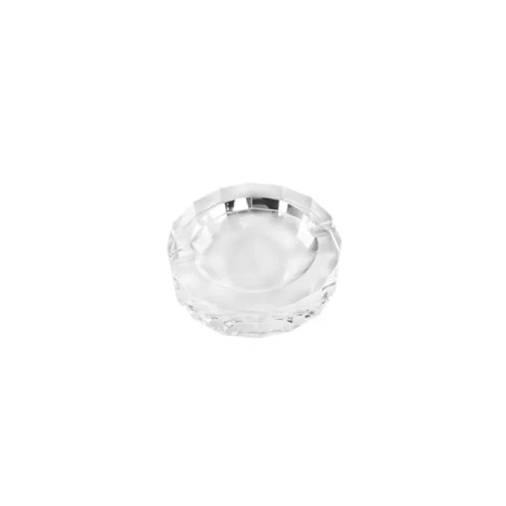 System Cyrstal Ashtray Transparent Gümüş Tek Ebat Ba2056 057 C1