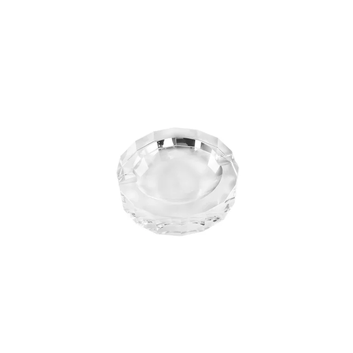 System Cyrstal Ashtray Transparent Gümüş Tek Ebat Ba2056 057 C1