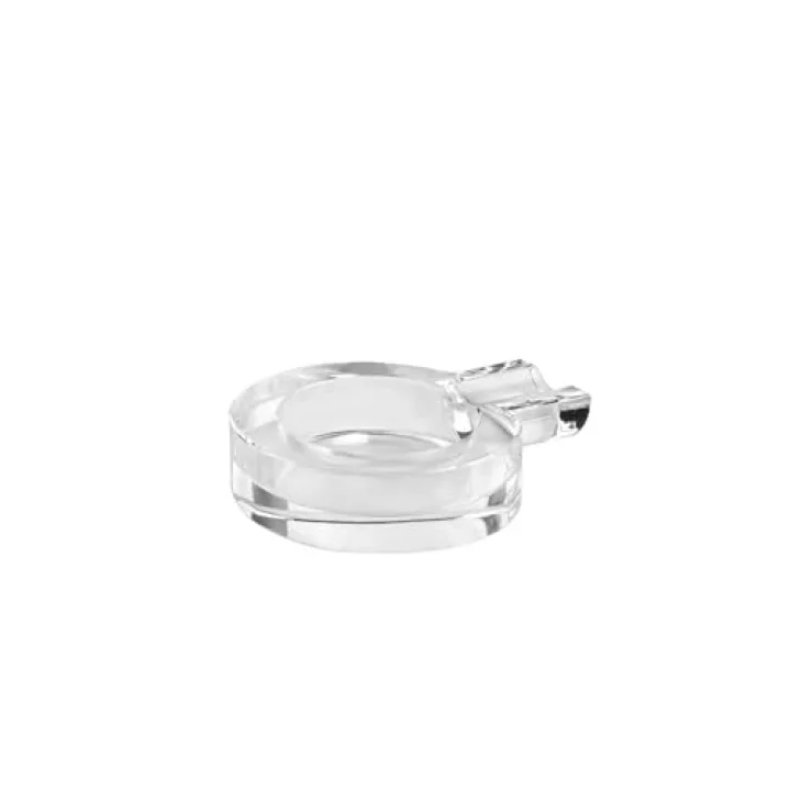 System Cyrstal Ashtray Transparent Gümüş Tek Ebat Ba2060 057 C1