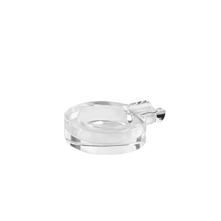 System Cyrstal Ashtray Transparent Gümüş Tek Ebat Ba2060 057 C1