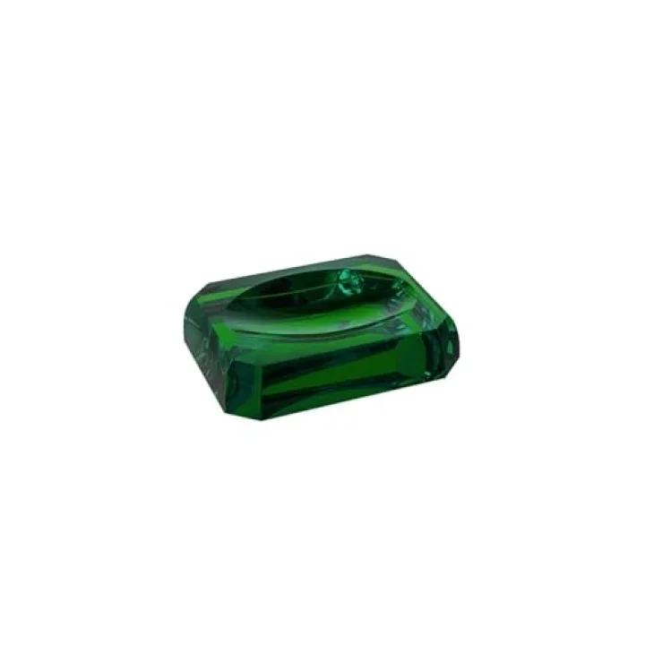 System Cyrstal Bath Accessory Soap Dish Green Yeşil Tek Ebat Ba2051 008 C5