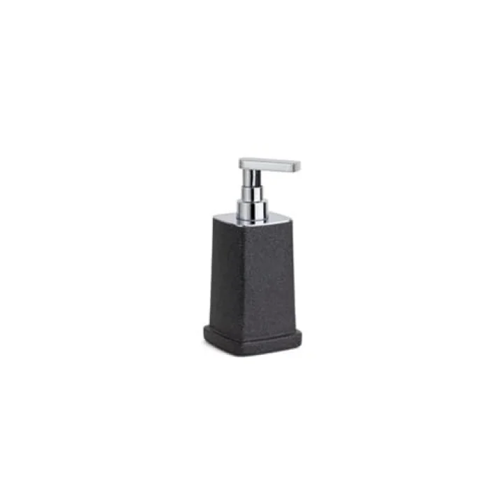 System Sıvı Sabunluk Siyah/Krom Renk 195X95X87 Mm