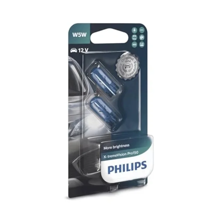 T10 W5W 12V X-tremeVision Pro150 Plaka,Park Tavan Ampülü, 2li Paket