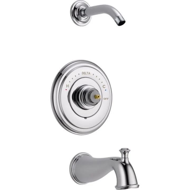 T14497-LHP-LHD Cassidy 14 serisi banyo küveti ve duşu süs Griffe veya duş başlığı, krom