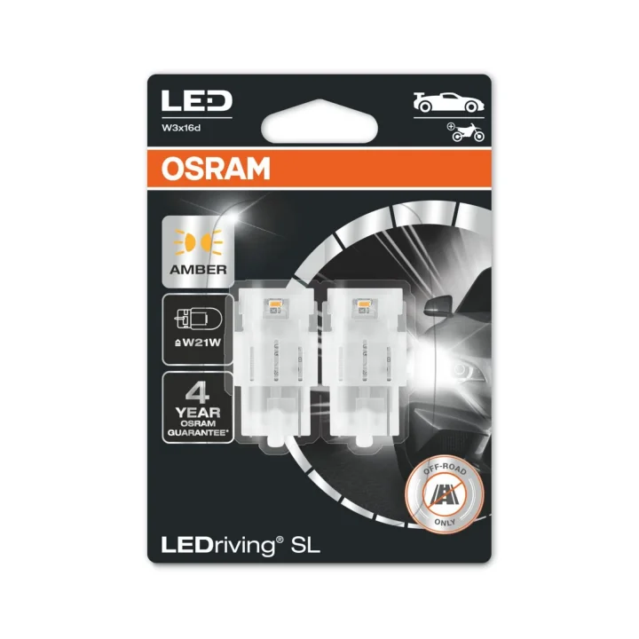 T20 Tek Devreli Led Ampul Sarı 12V 7505DYP (1 Takım-2 Adet)