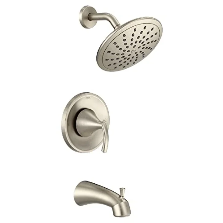 T2843EPBN Glyde Tub Shower Faucet System with Rainshower Showerhead without Valve, Brushed Nickel