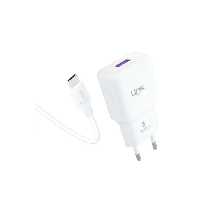 T443e Strong 18W Şarj Aleti ve Type-C USB Kablo Set QC 3.0A