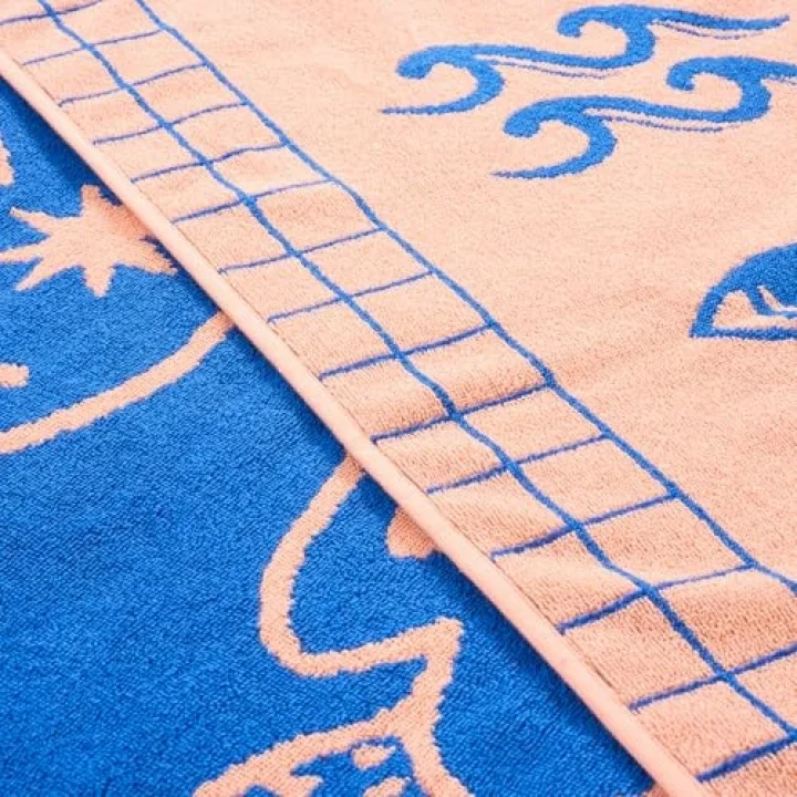 Tabea Mavi-somon Plaj Havlusu 90x150 Cm