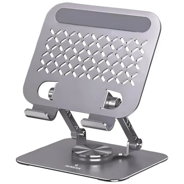 Tablet Standı 360 Derece Dönebilen Katlanabilir Ergonomik Tablet Tutucu