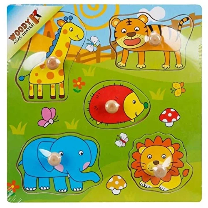 Tahta Bultak Raptiyeli Puzzle 5 Parça 2A